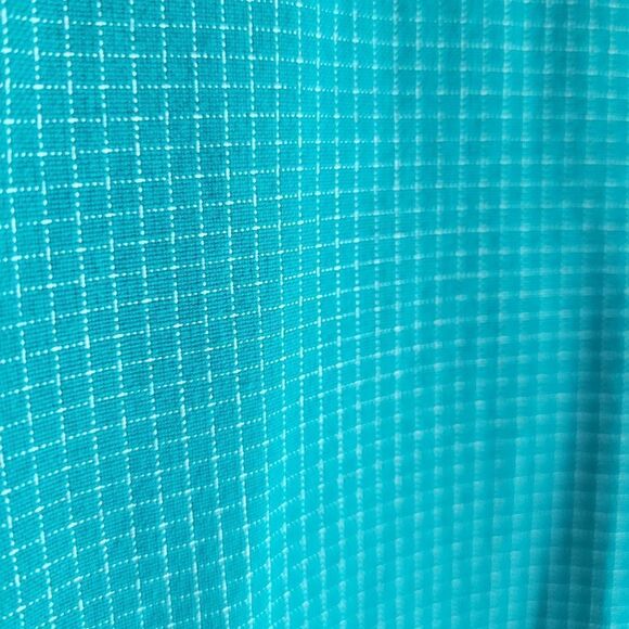 VintageāCherokeeāTealĀ BlueāSleevelessāGridlineāShirt - Picture 8 of 9